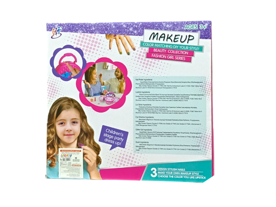 صورة مجموعة مكياج للأطفال مخصصة للفتيات فوق 3 سنوات